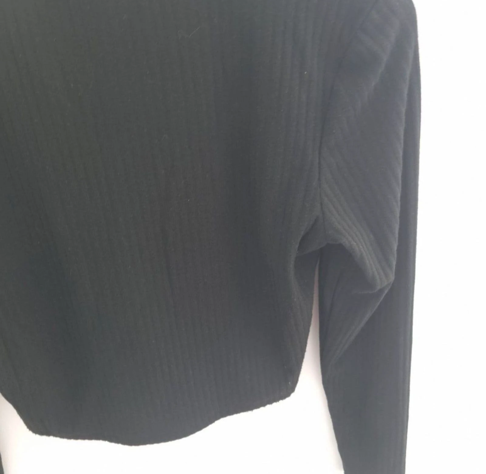 Nuevo con etiqueta: ONLY cárdigan negro acanalado con cremallera, talla M – photo 9
